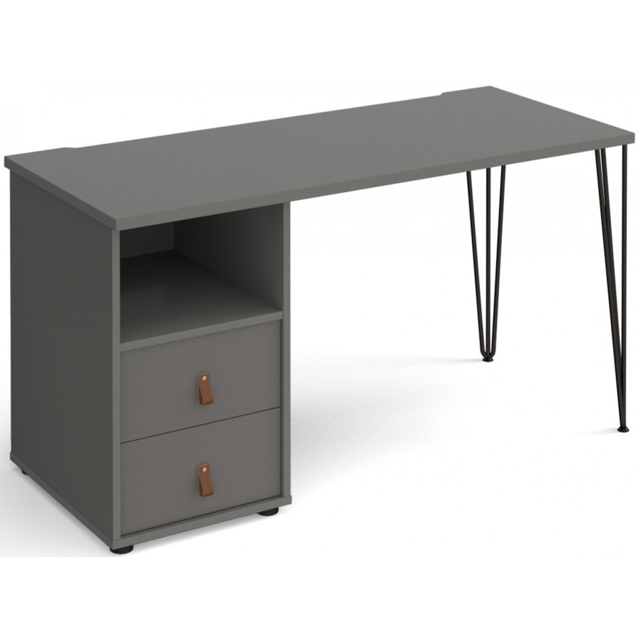 Tikal Straight Desk - Support Pedestal with Drawers